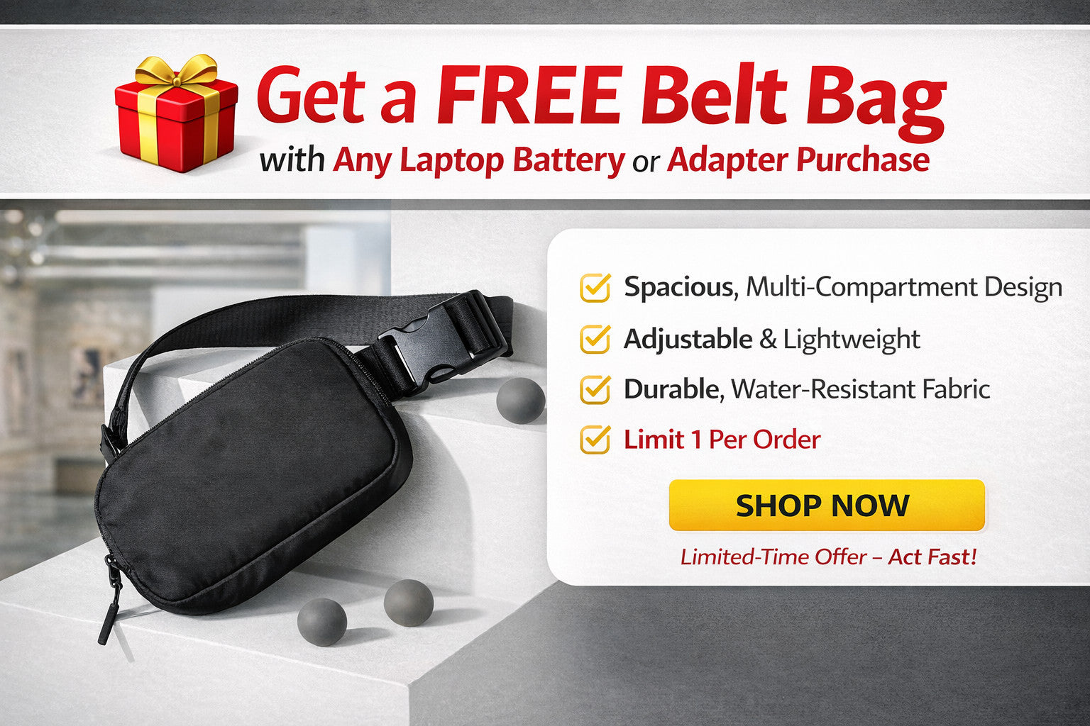 Get a FREE Belt Bag with Your Order