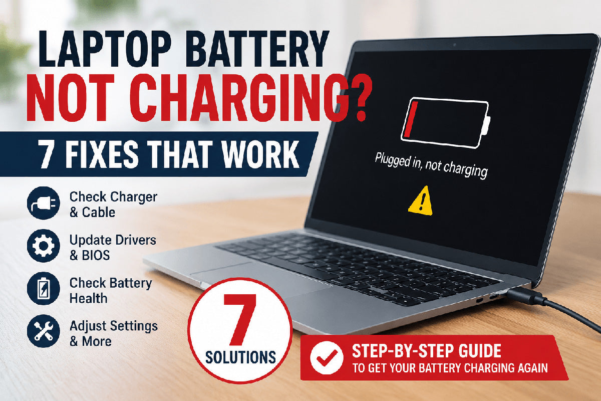 Laptop Battery Not Charging? 7 Fixes That Work