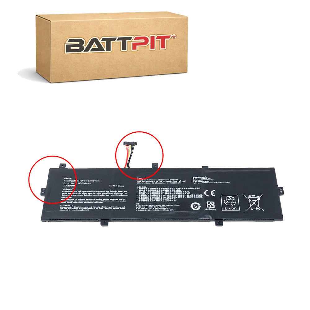 Asus 3ICP5/70/81 Compatible Laptop Battery 11.55 V (3400mAh / 39Wh) Li-polymer