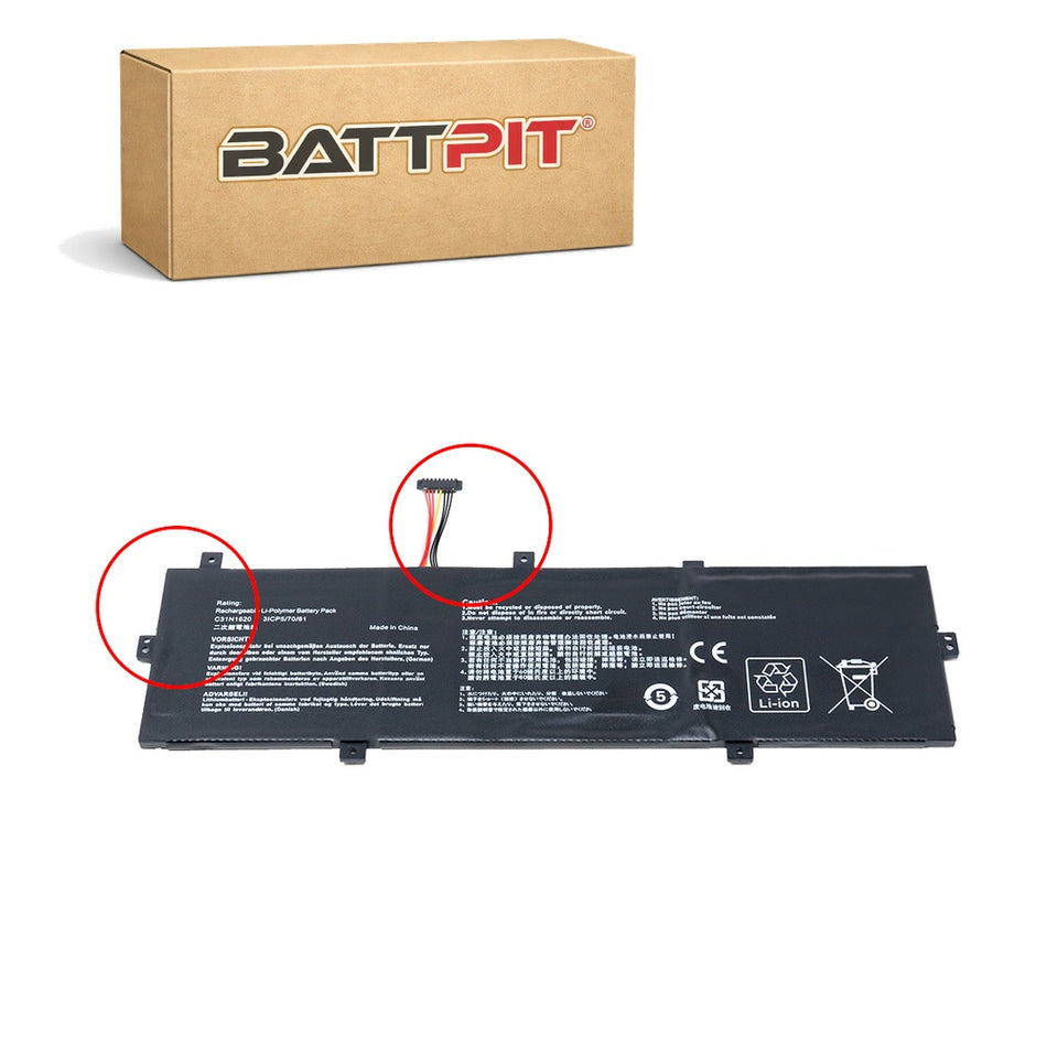 Asus Zenbook ux430un-gv033t Compatible Laptop Battery 11.55 V (3400mAh / 39Wh) Li-polymer