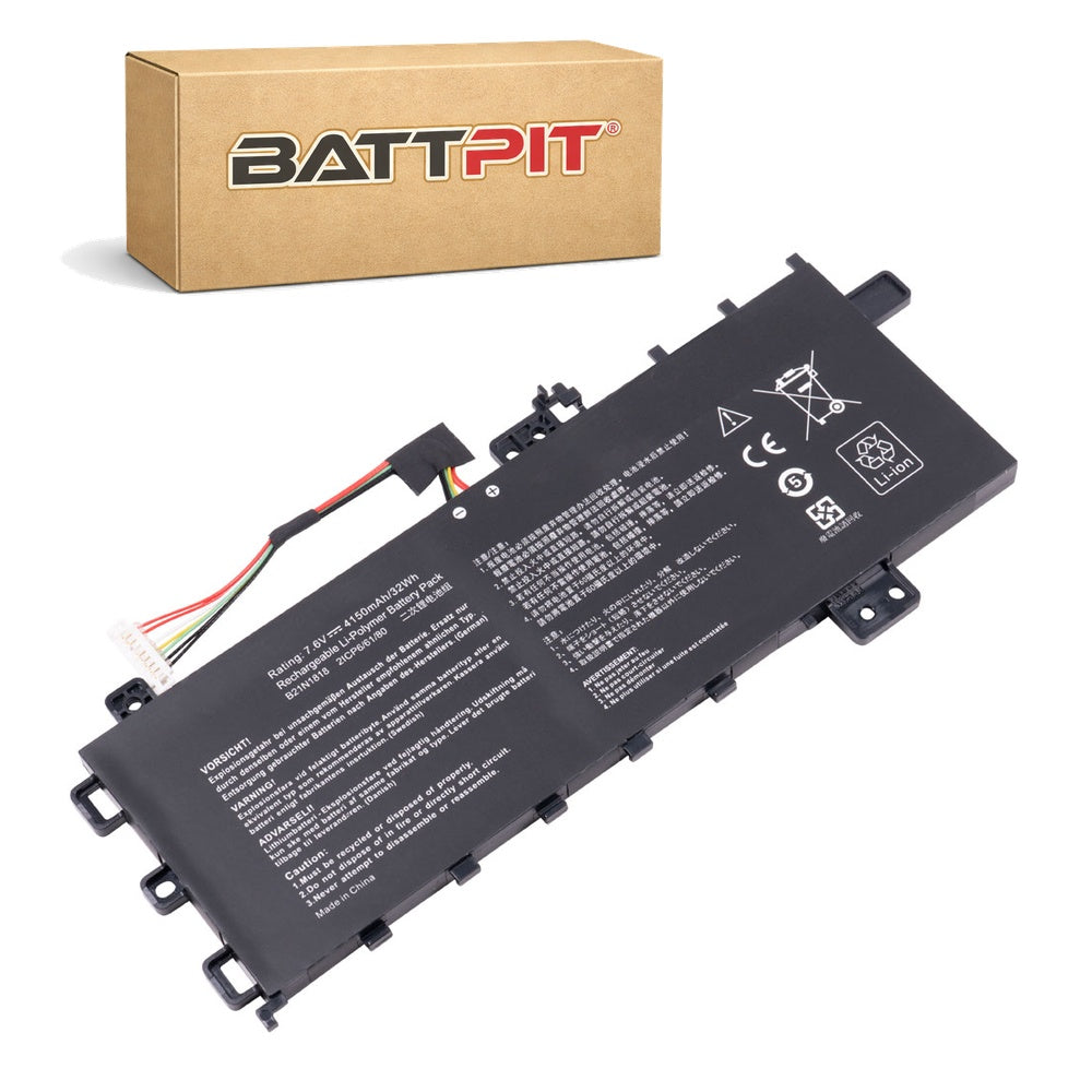 Asus VivoBook 15 X512DA-EJ1015T Compatible Laptop Battery 7.6V (4150mAh / 31.5Wh) Li-polymer