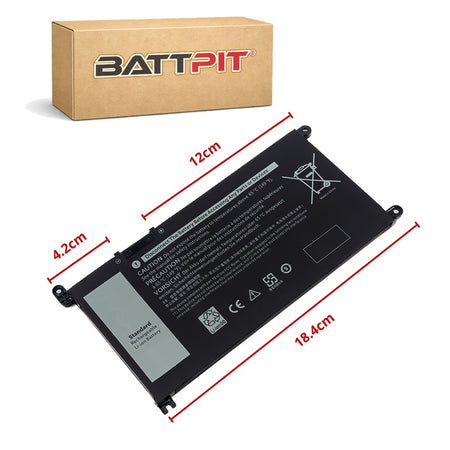 Dell YRDD6 Compatible Laptop Battery 11.4V (3600mAh / 41Wh) Li-polymer