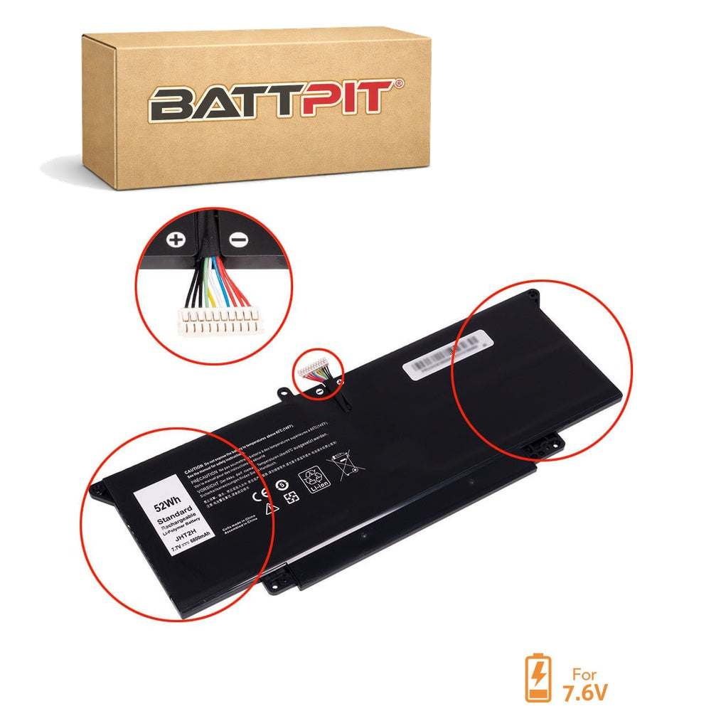 Dell Latitude 7410 Compatible Laptop Battery 7.6V (6800mAh / 52Wh) Li-polymer
