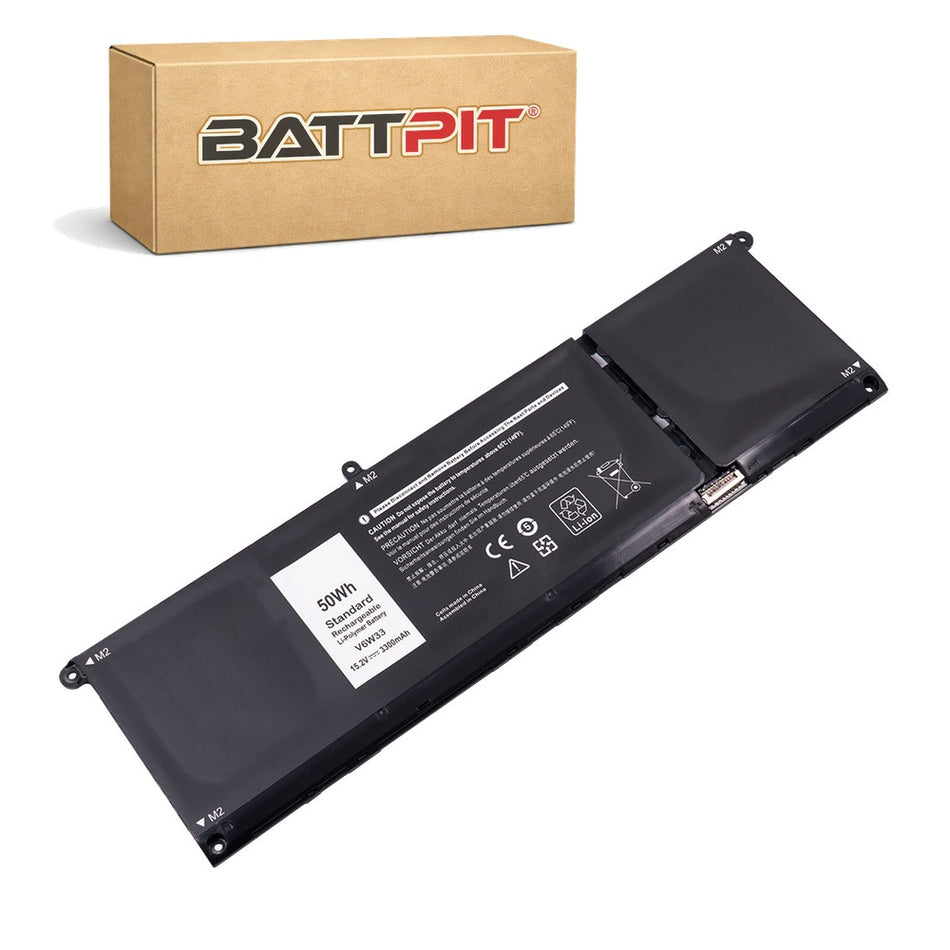 Dell V6W33 Compatible Laptop Battery 15.2V (3300mAh / 50Wh) Li-polymer