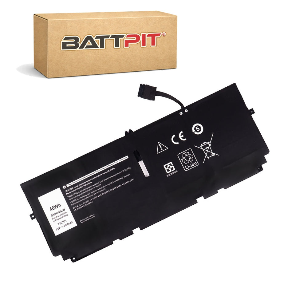 Dell 722KK Compatible Laptop Battery 7.6V (6000mAh / 46Wh) Li-polymer