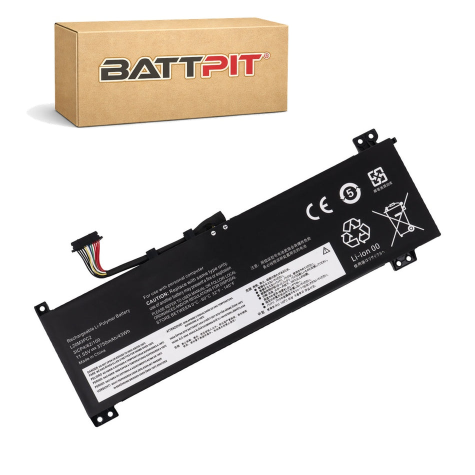 Lenovo L20D3PC2 Compatible Laptop Battery 11.55V (3750mAh / 43Wh) Li-polymer