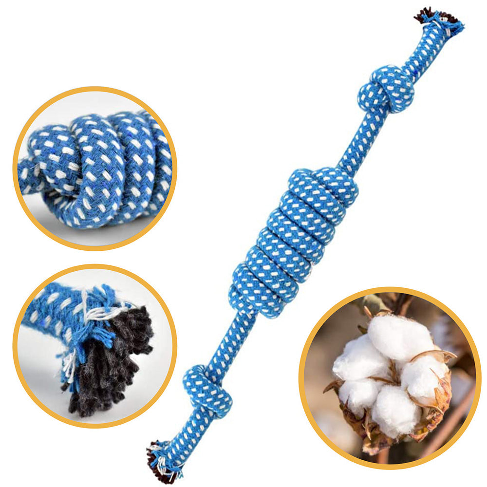 Durable Cotton Rope Toys – Made with tightly woven natural cotton to withstand chewing and tugging