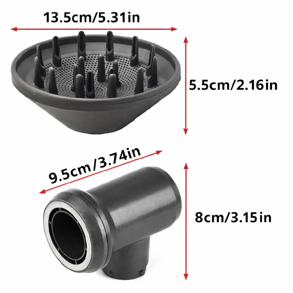 Diffuser & Adapter Compatible with Dyson Airwrap – Hair Dryer Conversion Kit