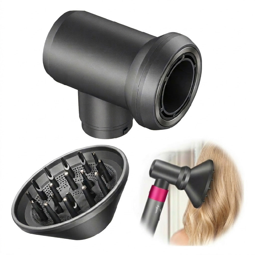 Diffuser & Adapter Compatible with Dyson Airwrap – Hair Dryer Conversion Kit