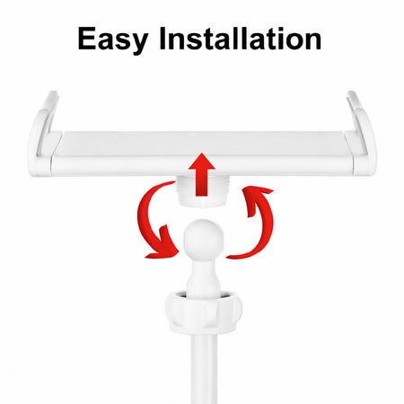 Flexible Gooseneck Stand – Adjustable arm allows comfortable viewing angles for desk or bed use